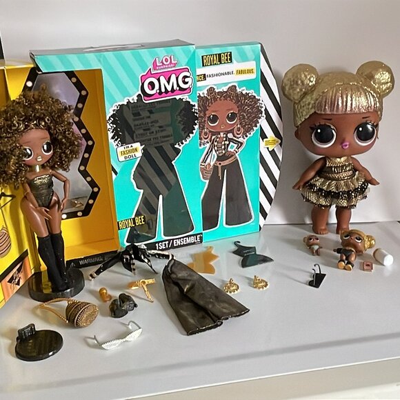 LOL Surprise Queen OMG Royal Bee Doll Series 1 Box Big Baby Lil Sister Soul Babe - Picture 1 of 11